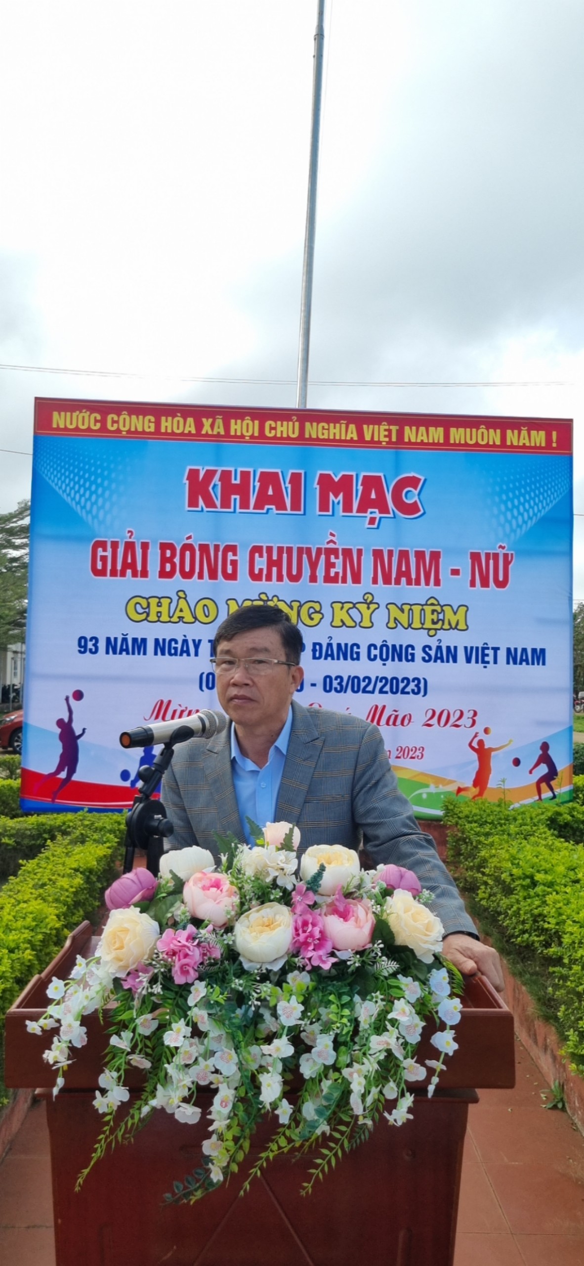 Xã Ea Knuếc Tổ Chức Giải Bóng Chuyền Chào Mừng Kỷ Niệm 93 Năm Ngày Thành Lập Đảng (03/02/1930-03/02/2023) và Mừng Xuân Quý Mão Năm 2023